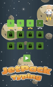 Jet Pack Typing Game at Typing Agent