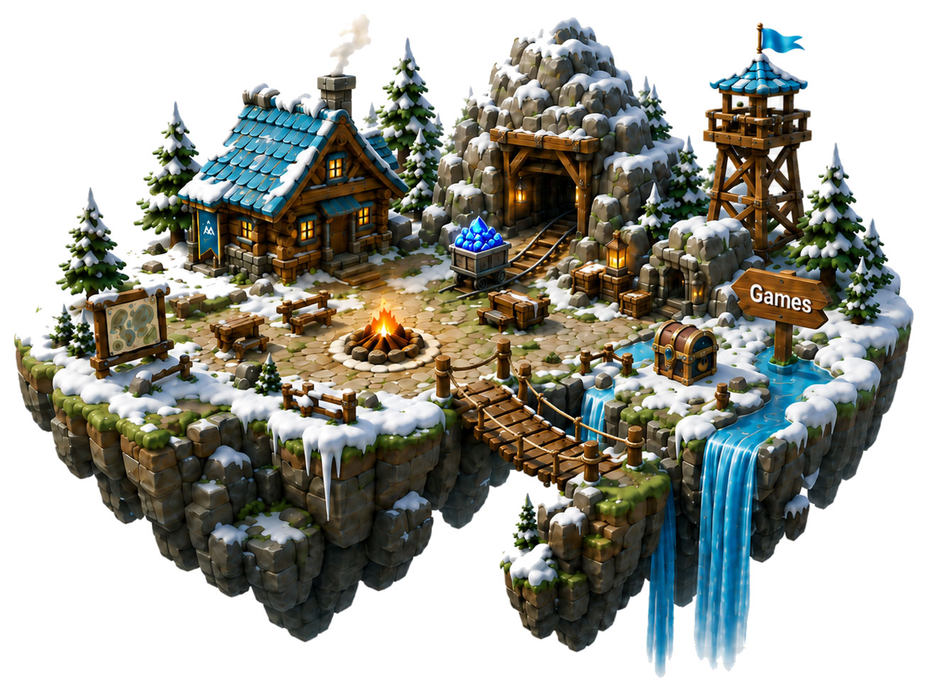 Summit Arcade island